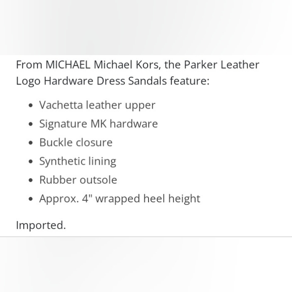 NEW Michael Kors Parker Black Leather Strappy  High Heel Sandals Women's Sizes - Picture 7 of 17